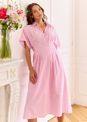Robe rayée esprit chemise