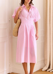 Robe rayée esprit chemise