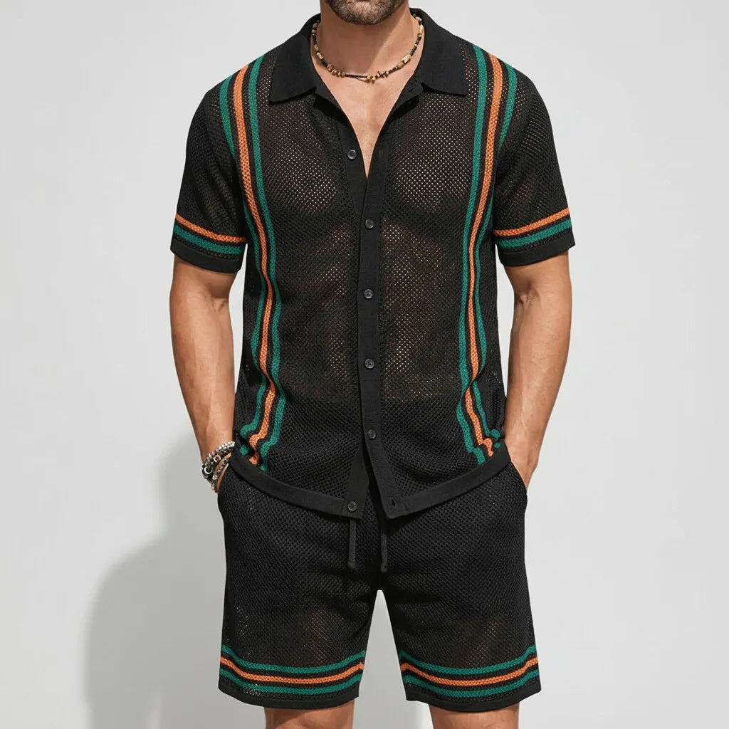 Ensemble chemise mesh short