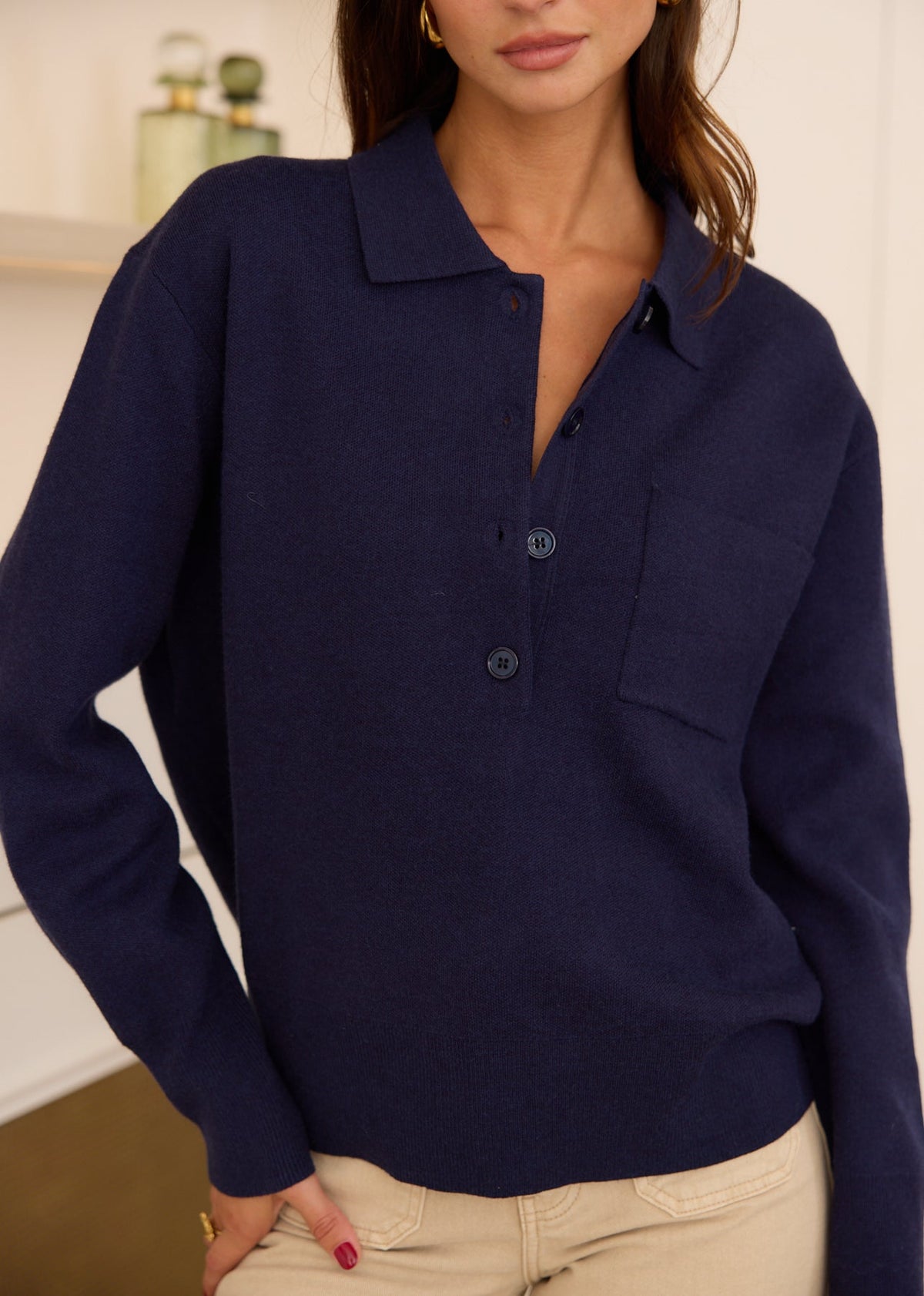 Pull chemise en viscose