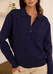 Pull chemise en viscose
