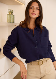 Pull chemise en viscose
