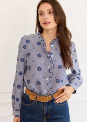 Chemise vichy marine