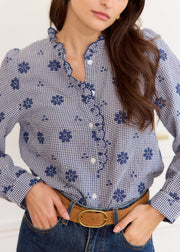 Chemise vichy marine