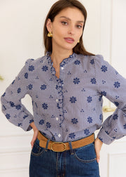 Chemise vichy marine