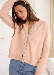 Gilet maille patte liberty
