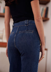 Jean coupe droite ceinture amovible