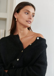 Gilet noir coupe loose