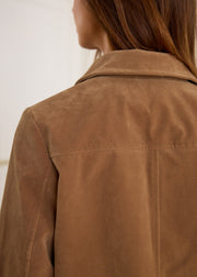 Veste courte effet daim