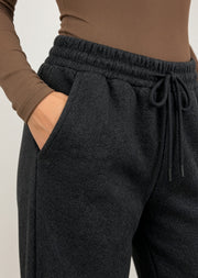 Jogging coupe droite noir — taille