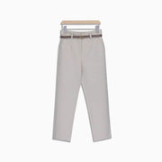 Pantalon en laine Victoire ivoire, pièce seule, vue de face