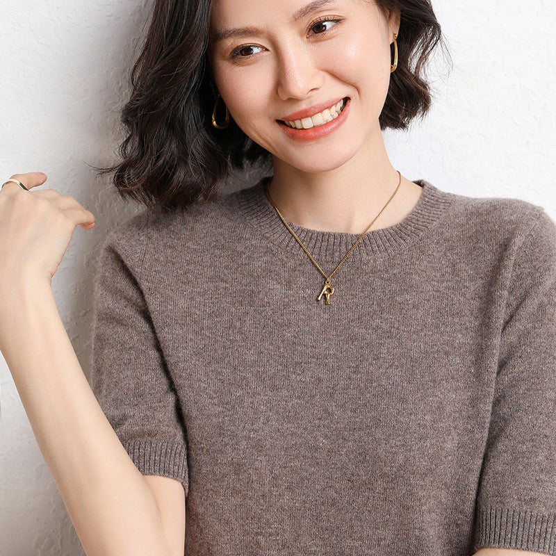 Pull en maille Iris — vue portée de face
