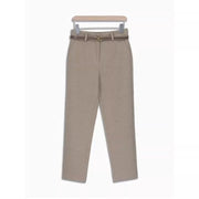 Pantalon en laine Victoire beige, pièce seule, vue de face