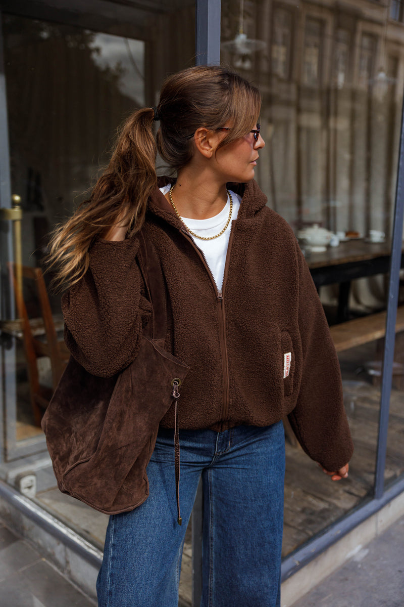 Veste polaire zippée à capuche