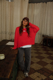 Pull doux à col rond