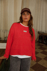 Pull doux à col rond
