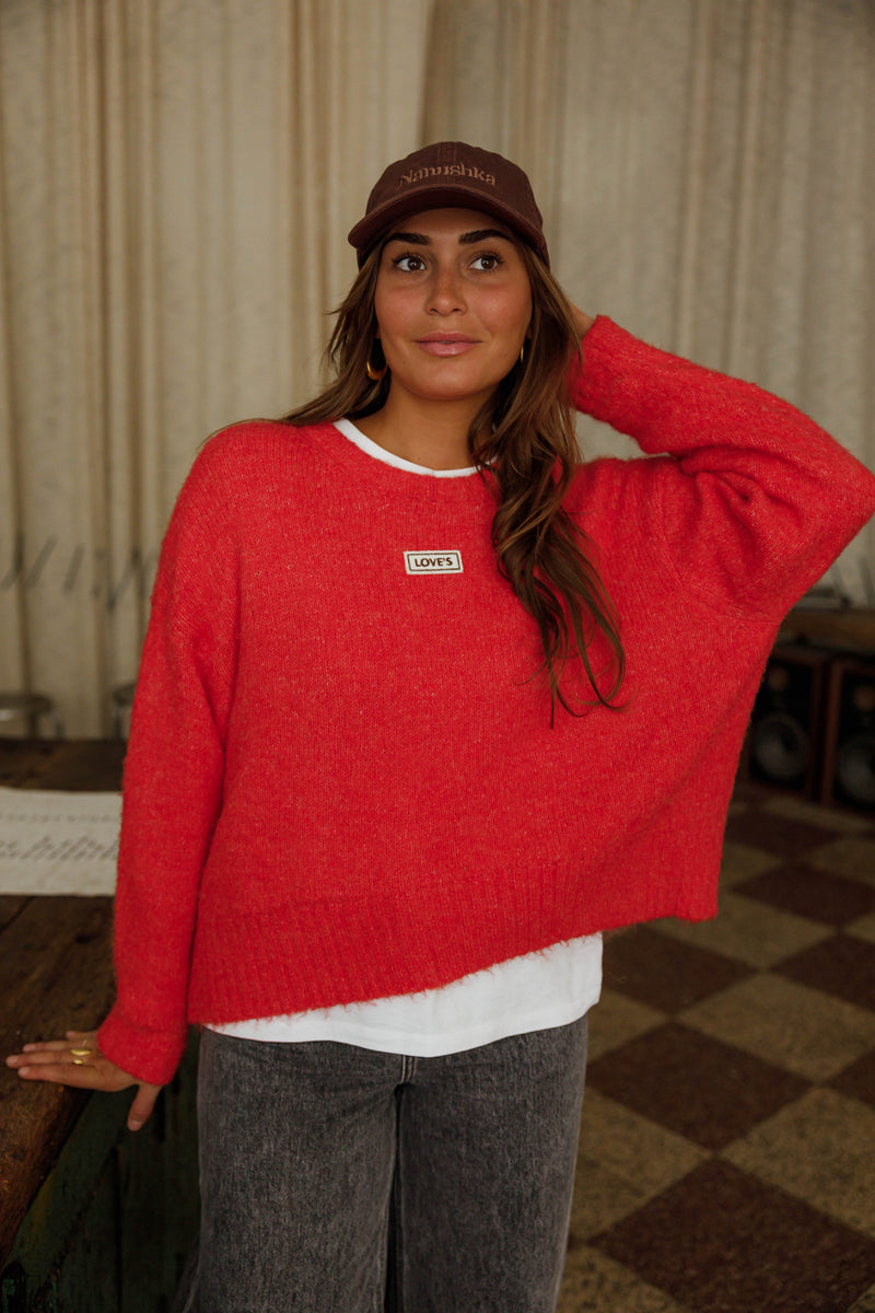 Pull doux à col rond