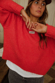Pull doux à col rond