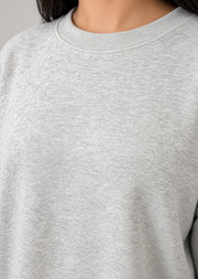 Sweat oversize gris — maille