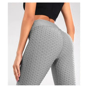 Legging taille haute Ninon gris, vue portée de dos