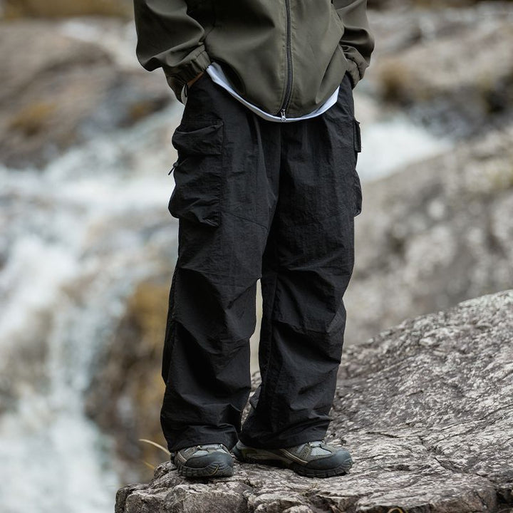 Pantalon cargo coupe ample