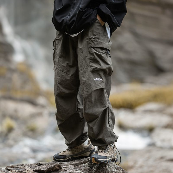 Pantalon cargo coupe ample