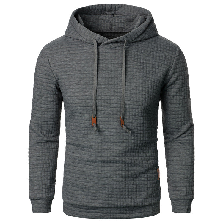 Sweat à capuche et relief quadrillé