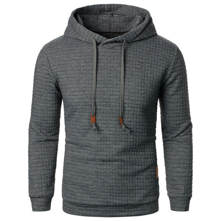 Sweat à capuche et relief quadrillé