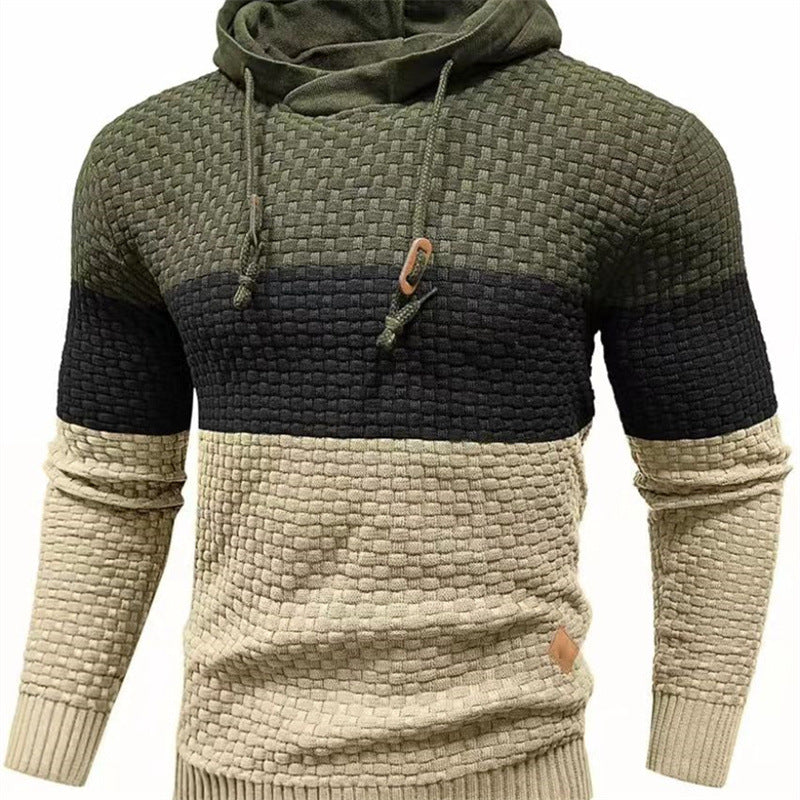 Sweat à capuche et bandes tricolores