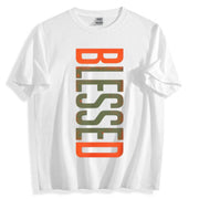 T-shirt col rond grandes tailles blanc — pièce isolée, vue de face