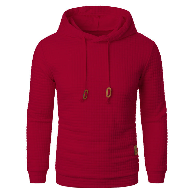 Sweat à capuche et relief quadrillé