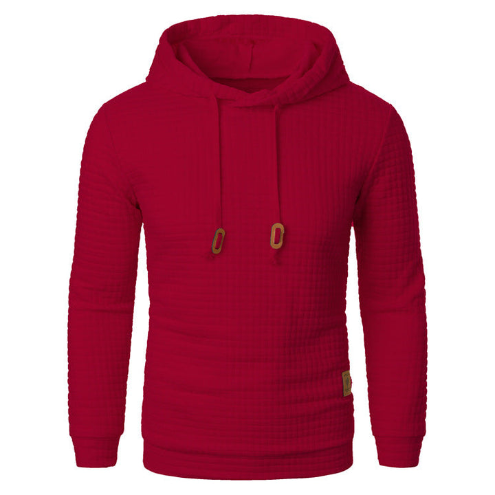 Sweat à capuche et relief quadrillé