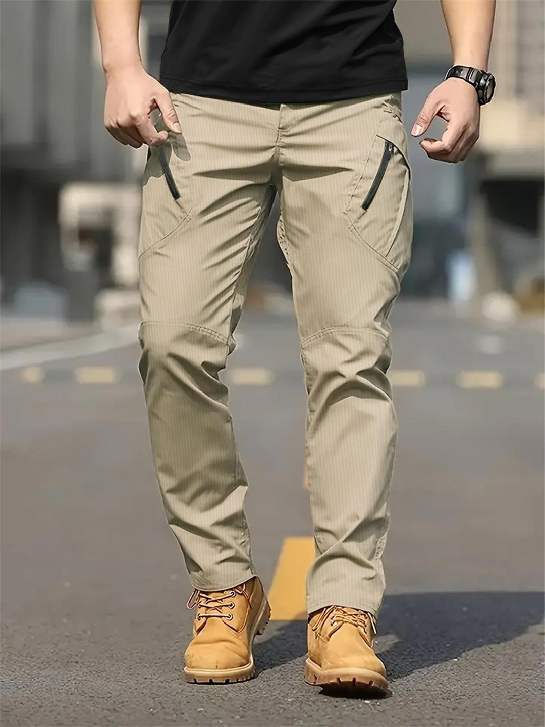 Pantalon cargo à poches à rabat