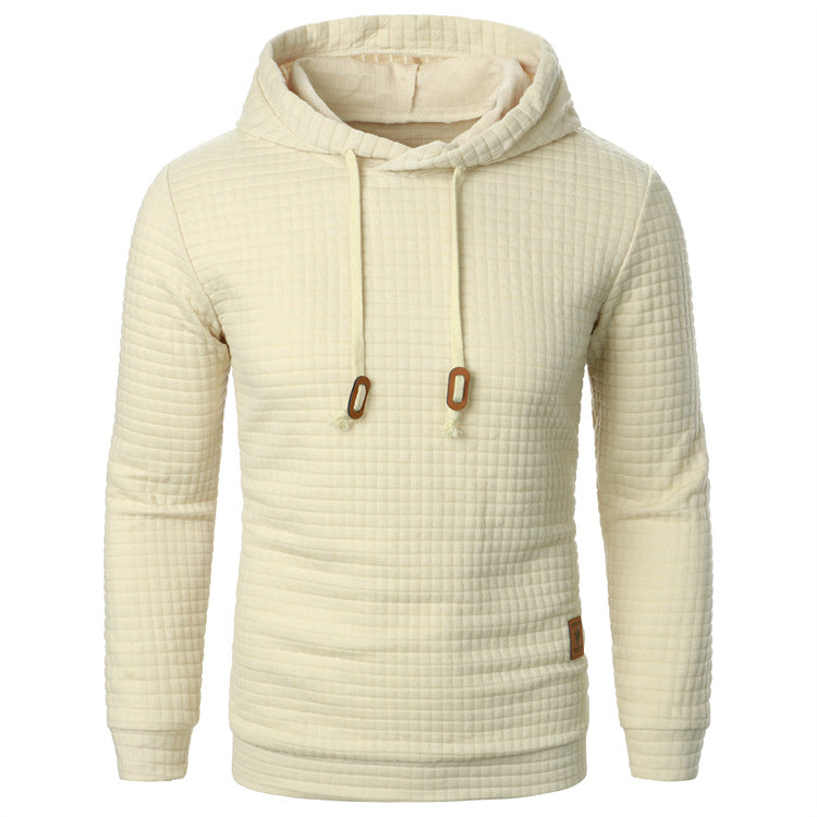 Sweat à capuche et relief quadrillé