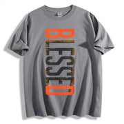 T-shirt col rond grandes tailles gris — pièce isolée, vue de face
