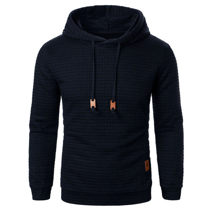 Sweat à capuche et relief quadrillé