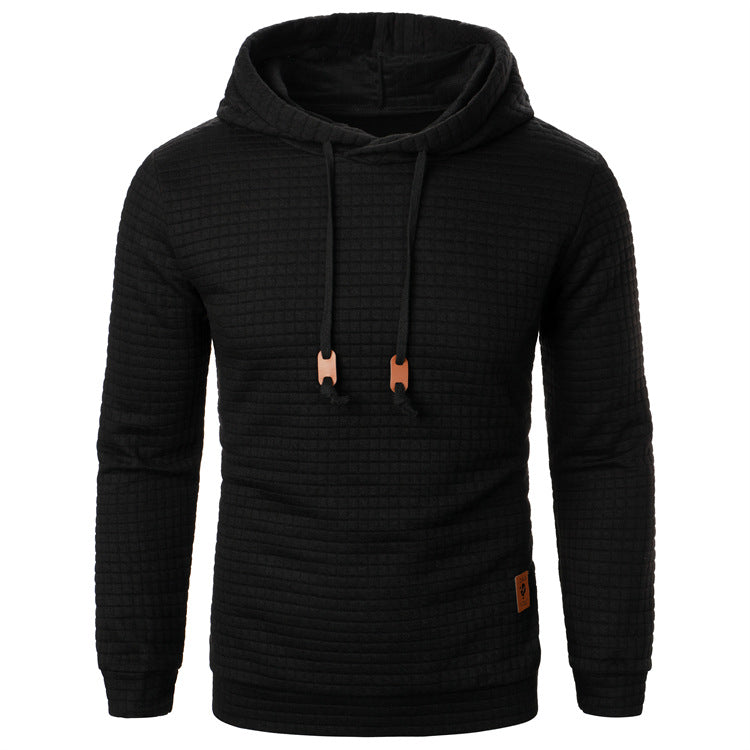 Sweat à capuche et relief quadrillé