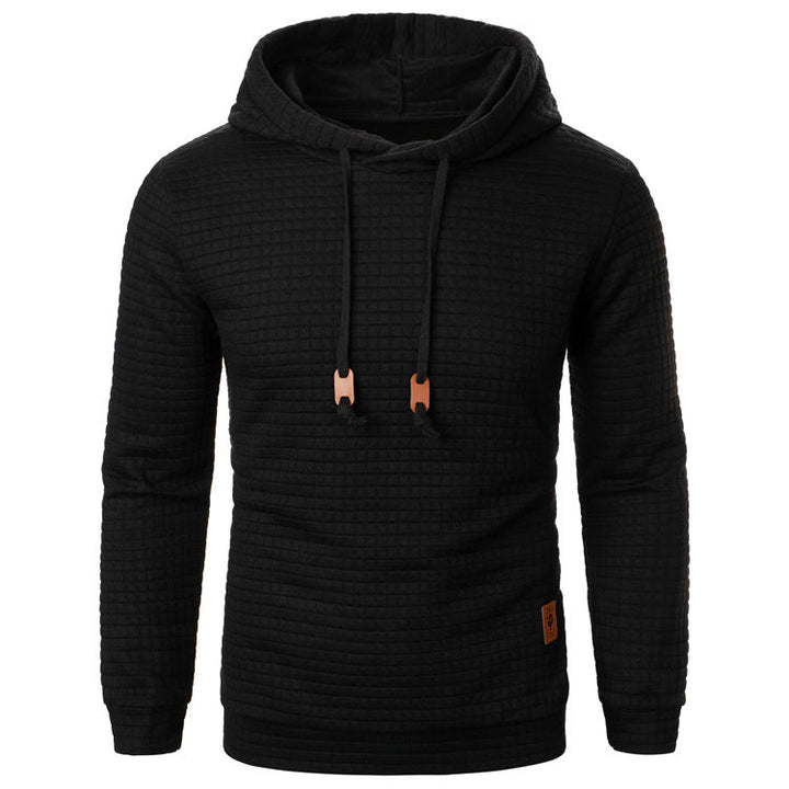 Sweat à capuche et relief quadrillé