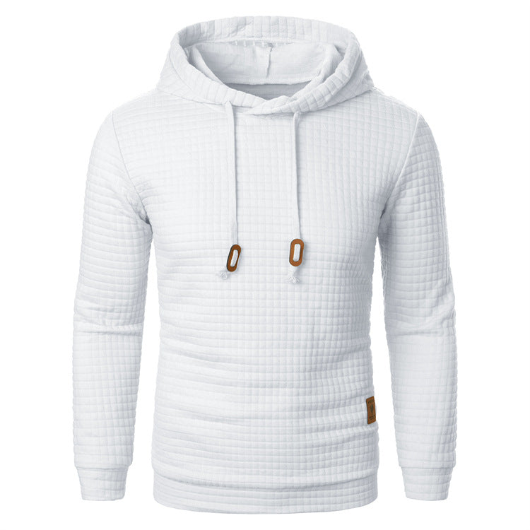 Sweat à capuche et relief quadrillé