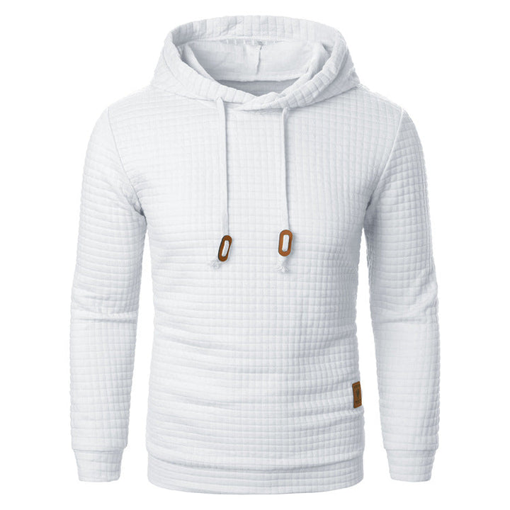 Sweat à capuche et relief quadrillé