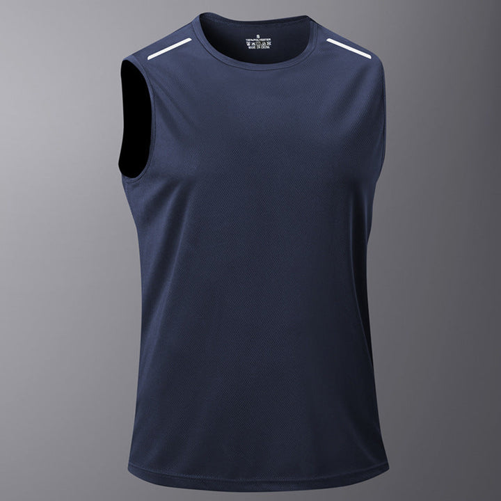 Débardeur sport bleu marine, vue de face
