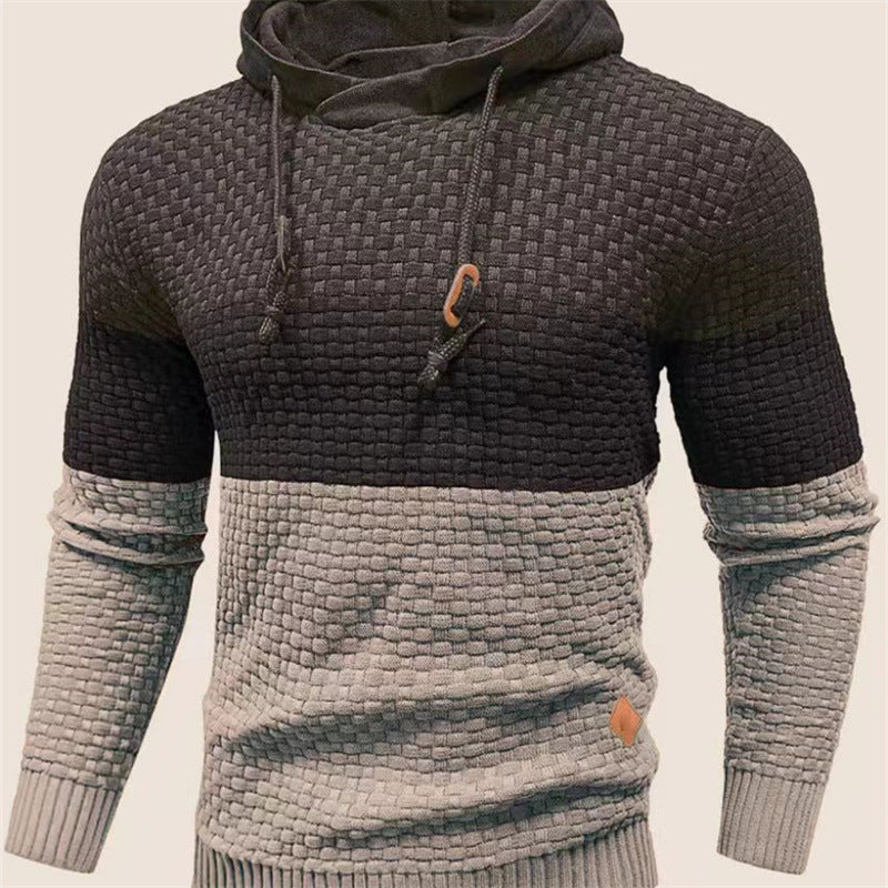Sweat à capuche et bandes tricolores