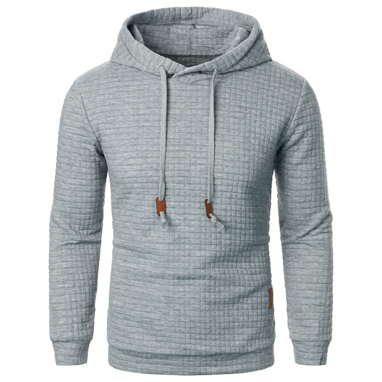 Sweat à capuche et relief quadrillé