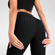 Legging taille haute Ninon noir, vue portée de dos