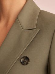 Blazer kaki structuré — détail