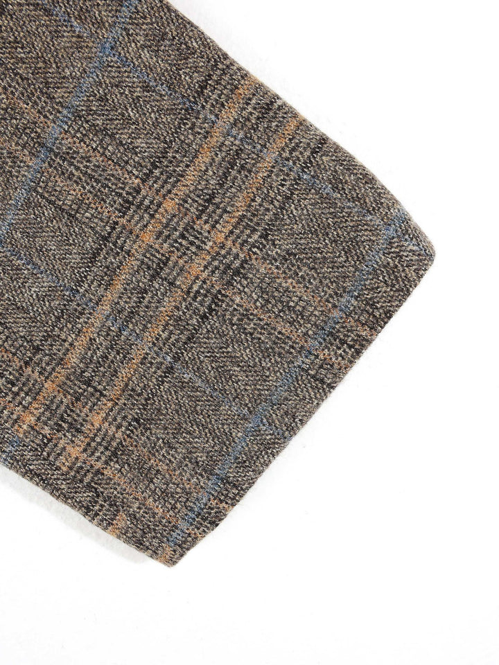 Blazer à carreaux à boutonnage simple