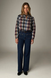 Blouse à carreaux