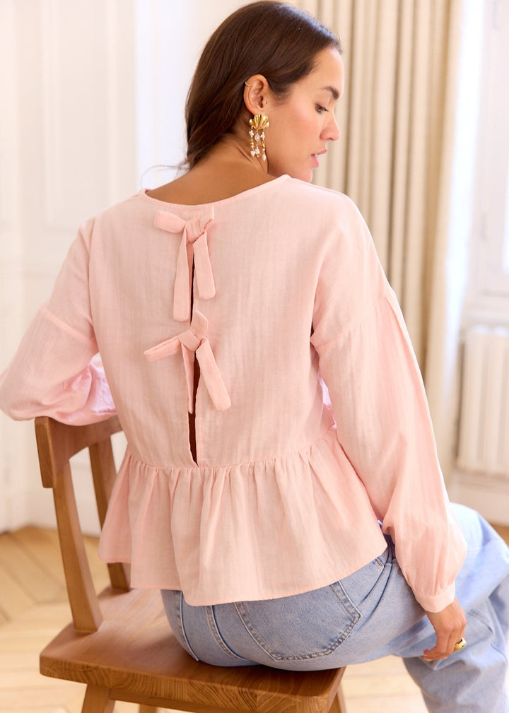 Blouse rose Amandine