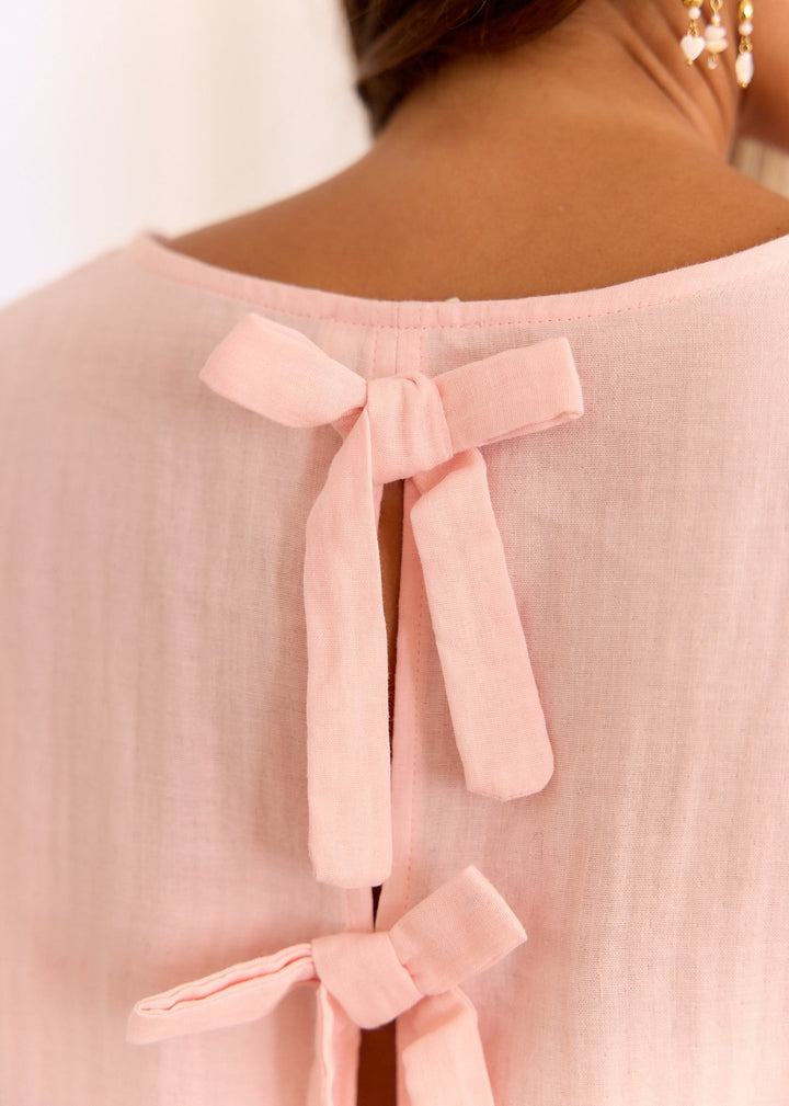 Blouse rose Amandine