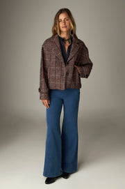 Blouse florale brodée